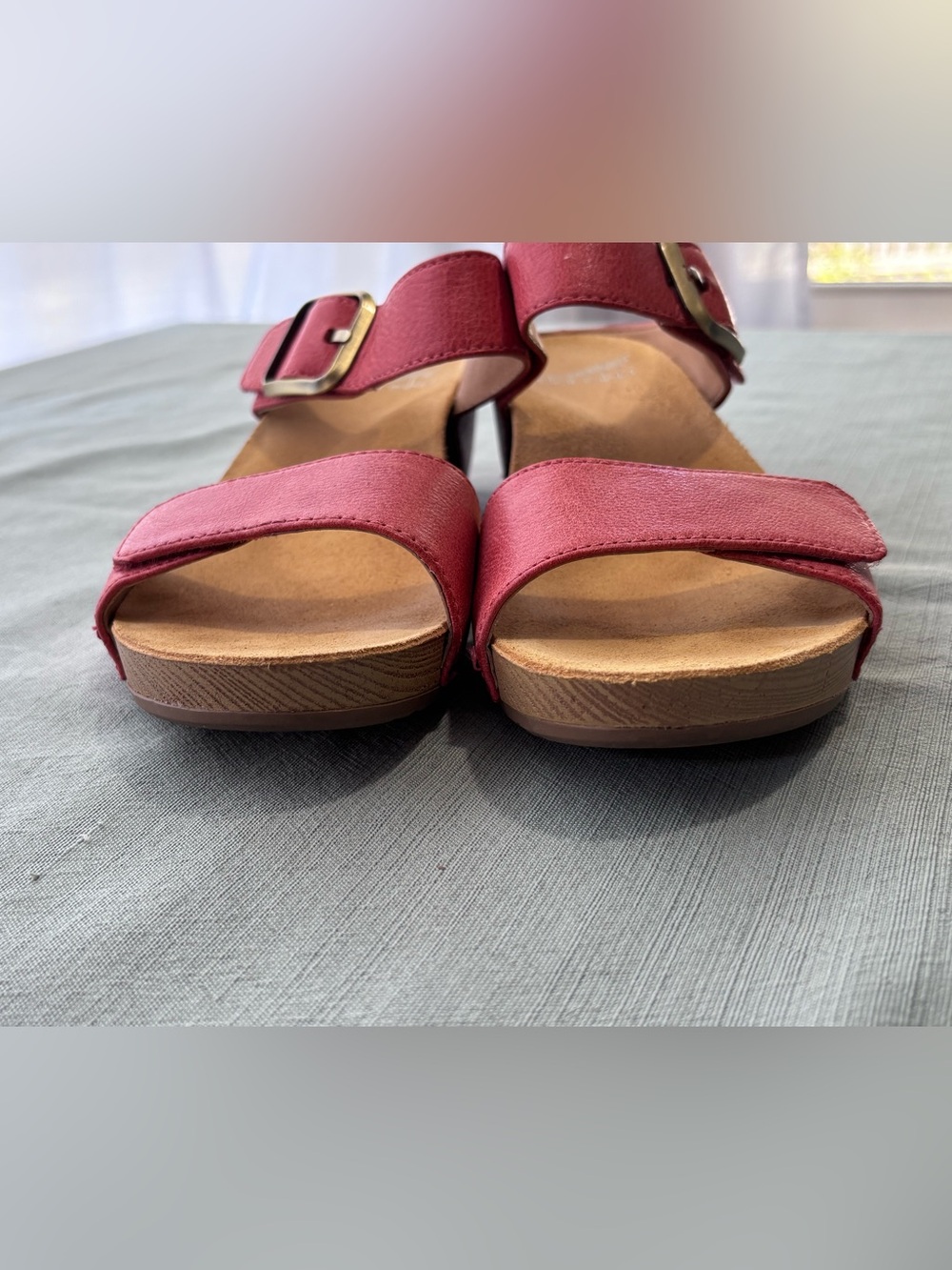 Dansko Women's Coral Leather Buckle Slide Sandals 39 - Picture 5 of 7